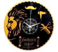 Instant Karma Clocks | Reloj de Pared | Peluquería | Barbería | Motivos de Barber Shop (Negro y Oro B3)
