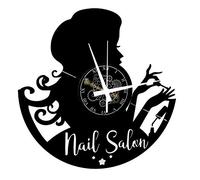 Instant Karma Clocks | Reloj de Pared Salón de Uñas Estilista Mujer - Silencioso sin tictac | para Salón de Belleza, Peluquería, Centro Estético Dormitorio, Oficina, Estudio, Salón