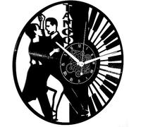 Instant Karma Clocks | Reloj de Pared Tango con Pareja Bailando y Piano | Silencioso sin tictac | Decoración Romántica para Bailarines y Amantes del Tango
