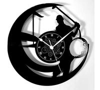 Instant Karma Clocks | Reloj de Pared Temático de Golf con Silueta de Jugador | Silencioso sin tictac | Decoración Original para Golfistas y Aficionados al Deporte