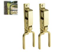Instant Locking Gate Latch, Heavy Duty One-Hand Automatic Spring Lock, Secure & Easy Install, for Wood Metal Pipe Gates, Ranch & Backyard (2pcs)