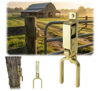 Instant Locking Gate Latch,Heavy-Duty One-Hand Gate Latch,Automatic Spring Lock,Quick Spring Loaded Easy Install Gates Latchs Suitable for Installation in Ranches,Farms,and Backyards (1PCS)