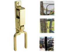 Instant Locking Gate Latch,Heavy-Duty One-Hand Gate Latch,Easy Install Automatic Rust-Resistant Steel Spring Lock for Wood Metal Pipe Gates Farm Ranch & Backyard (1)