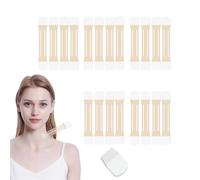 Instant Neck Tape,Lift Tapes Invisible Behind Neck,Sweat-Resistant Breathable Lifting & Firming Invisible Tape with 4 Elastic Bands and 20 Replacement Patch for Necks Face Jaw (4Set/80Pcs)