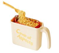 Instant Noodle Bowl - Heat Resistant Soup Container, Noodle Bowl with Fork, Food Grade Safe No Wash Design | Portable Soup Cup for Home, Dorm, Office, Apartment, Outdoor, Travel