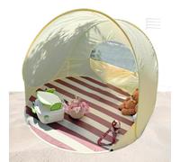 Instant Pop-Up Beach Tent, Portable Sun Shelter, UV Protection Canopy, Automatic Foldable Design, Breathable Mesh Panels, Large Family Size, Ideal for Beach, Camping, Picnics, 145x145x110cm Polyester