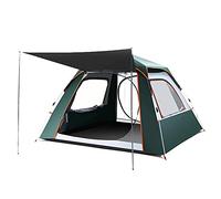Instant Pop Up Family Camping Tent For 4-5 Persons, Dome Tent Portable Windproof Rainproof and Sunscreen with Porch For Camping Hiking Fishing