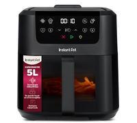Instant Pot Vortex Compact Negro - Freidora de aire caliente 5 l cesta, tamaño familiar, 4 en 1 - freír con aire caliente, secar, hornear, calentar, antiadherente, fácil de limpiar.