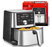Instant Pot Vortex Plus 4QT Air Fryer, Custom Program Options, 6-in-1 Functions Crisps, Broils, Roasts, Dehydrates, Bakes, Reheats, 100+ In-App Recipes, from the Makers of Instant Pot, Stainless Steel