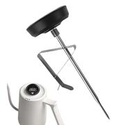 Instant Read Milk Thermometer - Fast Accurate Temperature Readings | Digital Infrared Coffee Thermometer, Home Kitchen | Stainless Steel Probe With Large Display For Milk Frothing,