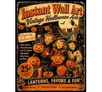 Instant Wall Art: Vintage Halloween Ads Art Prints That Are Ready-to-Frame: 45 Vintage-Inspired Illustrations for Spooky Cute Wall Decor