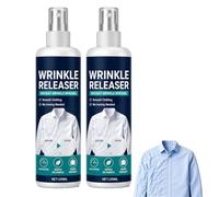 Instant Wrinkle Releaser Spray, Wrinkle Release Spray Travel Size 100ml, Smooths Creases in Seconds, No Iron, Travel-Ready, Static-Free & Fresh (2pcs)