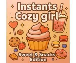 Instants Cozy girl - Sweet & Snacks édition: 40 pages gourmandes pour un moment cozy