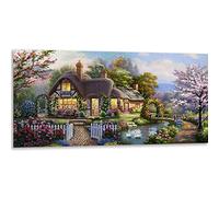 Instarry DIY 5D Diamond Painting Kit Completo Punto de Cruz Diamante Casa de Sus Sueños Decoración Habitacion Grandes Manualidades Adultos 120x50 cm