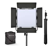 Instarter luz LED de vídeo con trípode y Control por App - luz de 60W Regulable para Streaming y fotografía, 360° giratoria, luz cálida y fría (3200K - 7500K) Bi-Color, Ideal para influencers