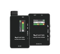 Instarter Sistema inalámbrico lavalier micrófono Integrado, 1 transmisor y 1 Receptor, Alcance de 50 m, conexión USB-C y batería de 6 h, Ideal para Grabar con móvil, Tablet y PC