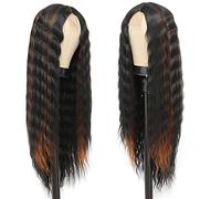 INSTASTYLE Peluca Rubia Miel 30 Pulgadas Pelucas Sueltas De Onda Profunda, Peluca Larga Rizada Sintética Para Mujeres Negras, Piel Cabelluda Simulada, Peluca De Malla Frontal