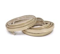 InstaTrim - Solución de ajuste universal, flexible y adhesiva: cubre los espacios entre paredes, pisos, techos y más (marfil)