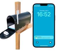 InstaView Sistema de alerta de buzón inalámbrico con sensores y receptor, alarma de buzón para correo entregado, timbre de correo con notificación de aplicación de teléfono, dispositivo indicador de