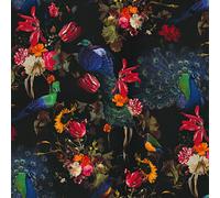 Instawalls Exótico Pavo Real Elegante Flores Erismann Papel Pintado Multi /