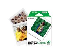 instax 16576520 Película fotográfica instantánea, Marco Color Blanco, Blanco, 20 Fotos