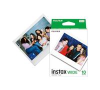 instax Fujifilm Wide - Película fotográfica instantánea de Gran Formato (10 Hojas), Blanco