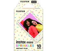 instax instant mini film with SPRINKLES decorative border, 10 shot pack, suitabl