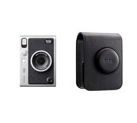 instax Mini EVO Black-C. Cámara e Impresora con Pantalla LCD de 2,7 Pulgadas, 10 Efectos de Lente y 10 Efectos de película & Funda para cámara instax Mini EVO, Negro