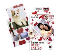 instax mini film 10 shot pack, HEARTS border mini 10 shot, Hearts border