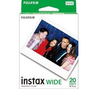 INSTAX Wide ISO 800 película instantánea con Borde Blanco, 2 Cargas de 10 Fotos, 20 Disparos