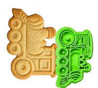 Instile3D - Cortadores de galletas de tren - Impresión 3D de PLA - 10 x 7 cm - Para niños, cumpleaños o fiestas temáticas - Hecho a mano por Instile3D