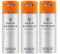 Instinct Sport Desodorante corporal en spray para hombre, 150 ml, paquete de 3
