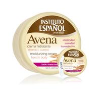 Instituto Español Avena Crema hidratante Para Cuerpo, Crema Corporal Para Mujer Hombre, Tratamiento y Elasticidad Para Piel Seca Agrietada Ideal Para Toda La Familia, Set 430ml, Loemy Cosmetic Spatula