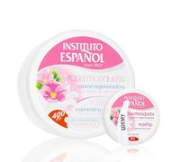 Instituto Español Crema Corporal Hidratante Regeneradora Con Acido Hialurónico, Crema Hidratante De Prevención Estrías, Cuidado Preventivo Piel Seca, Agrietada y Aspera, Set 430ml