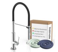 instmaier Nova | Grifo de cocina | Mezclador de fregadero con rociador de vajilla flexible | Grifo de cocina de movimiento libre