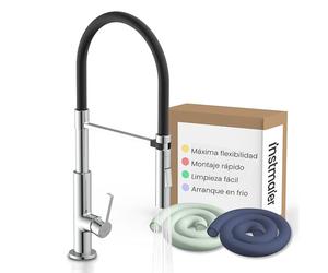 instmaier Nova | grifo de cocina | mezclador de fregadero con rociador de vajilla flexible | grifo mezclador para la cocina | grifo de cocina de movimiento libre
