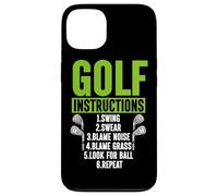Instrucciones de golf Jugador de golf Golfing Golfista Amante del golf Carcasa para iPhone 13