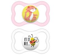 Instrucciones en lengua extranjera - Mam Air Chupete de silicona Skinsoft con funda para chupete, 16 meses