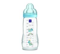 Instrucciones en lengua extranjera - Mam Easy Active - Biberón con tetina tamaño 3 (flujo rápido), 4 meses + 330 ml, azul