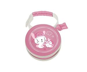 Instrucciones en lengua extranjera- Mam Pod - Portachupete, portachupetes para cochecito, cuna, etc. También puede contener otros pequeños accesorios para bebé, 0 + meses, varios diseños, rosa - 40 g