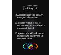 Instructor A Special Person: Lined Journal Notebook - instructor gifts from student men women