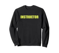 Instructor amarillo para capacitación, eventos y seguridad Sudadera