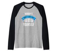 Instructor de Fitness Inspirador, diseño Usted Mismo Ejercicio Camiseta Manga Raglan