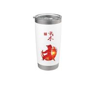 Instructor de karate/estudiantes de karate/caligrafía de karate Vaso térmico de acero inoxidable de doble pared