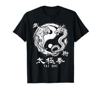 Instructor de meditación de Tai Chi Dragón Tigre Yin Yang Camiseta