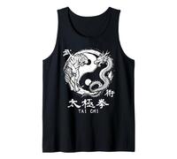 Instructor de meditación de Tai Chi Dragón Tigre Yin Yang Camiseta sin Mangas