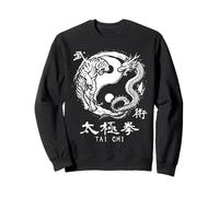 Instructor de meditación de Tai Chi Dragón Tigre Yin Yang Sudadera