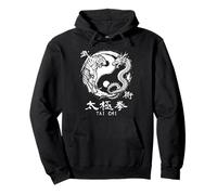 Instructor de meditación de Tai Chi Dragón Tigre Yin Yang Sudadera con Capucha
