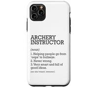 Instructor de tiro con arco Definición de trabajo personalizado divertido Carcasa para iPhone 11 Pro Max