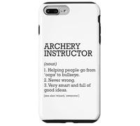 Instructor de tiro con arco Definición de trabajo personalizado divertido Carcasa para iPhone 7 Plus/8 Plus